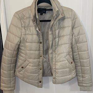 Tan puffer jacket